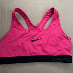 Nike Pro Pink and Black Sports Bra